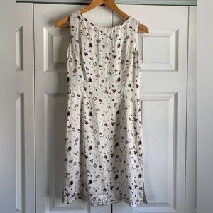 Adorable vintage 100% silk dress floral